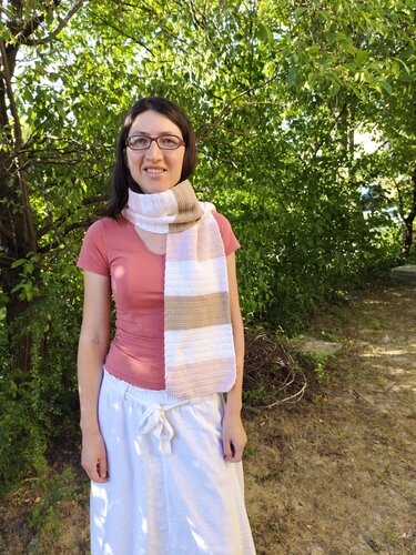 Autumnal scarf Madlen - Crochet tutorial