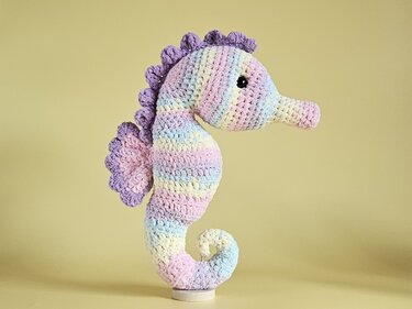 Seepferdchen Aquarella Häkelanleitung PDF Amigurumi Meereswelt - Bild 7