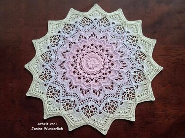 Häkelanleitung Mandala oder Tischdecke "Traumkristall" - 3 Größen - Bild 3