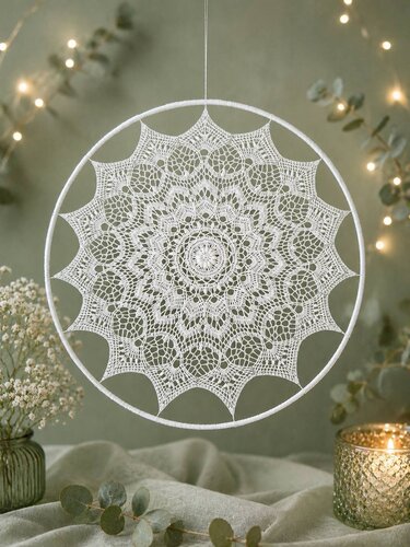Häkelanleitung Mandala oder Tischdecke "Traumkristall" - 3 Größen - Bild 13