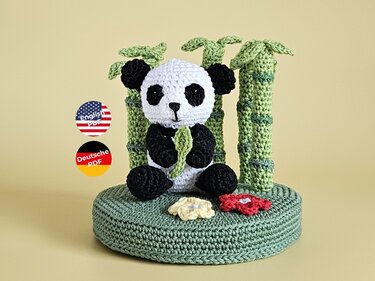 Panda Paul im Bambuswald Häkelanleitung Amigurumi PDF