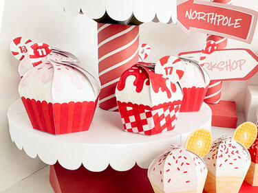 Adventskalender zum Selbstbasteln DIY | Candy Shop ausdrucken I svg png PDF - Bild 7