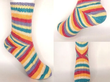 Two Way FersenSocke "Unisex" mit Rippenmuster - Gr.32-47