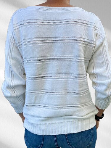 Strickanleitung BELA – Sweater quergestrickt - Bild 2