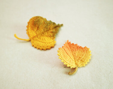 Crochet Birch Autumn Leaf Pattern