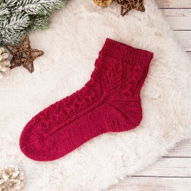 Strickanleitung Socken mit Zopfmuster – Three Twenty Six - Bild 8