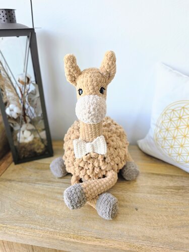 Lama mit Schleife - Häkelanleitung PDF - großes Kuscheltier - Bild 13