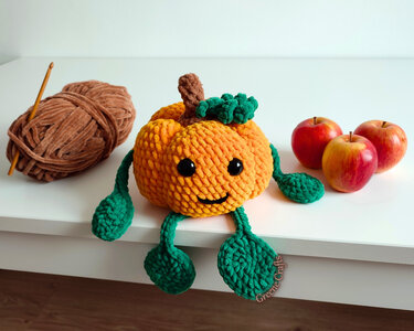 Mr. Tendrils the Pumpkin - Plush Toy Crochet Pattern - Image 3