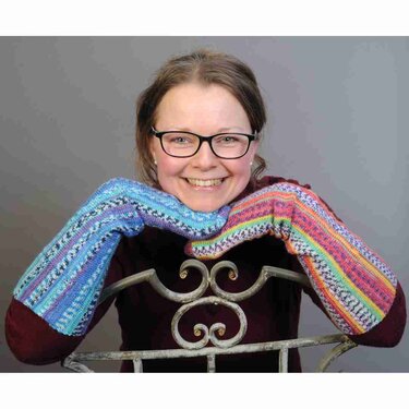 quergestrickte Socken in glatt rechts Größe 40 bis 41 - Bild 9