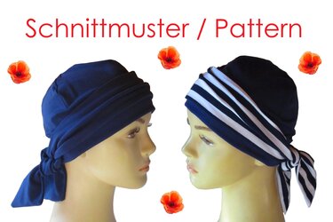 Instructions & Pattern for a Soft Cap with Tie, comfortable during chemo