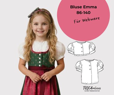 Dirndlbluse Emma Gr. 86-140
