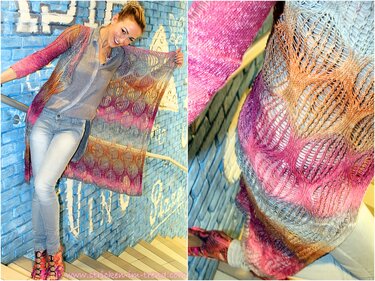 Strickanleitung Long Cardigan ELEGANCE | lange Damenweste 1-2-3 IDEEN #1