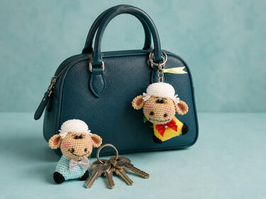 Sheep Bag Charm & Keychain – PDF Crochet Pattern