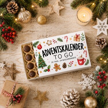 Adventskalender DIY | Banderole für Pralinenschachtel - Bild 2