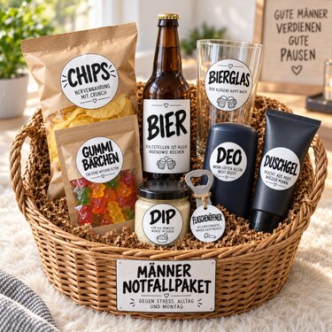 Geschenkkorb Männer Etiketten – 25 lustige Geschenkanhänger zum Ausdrucken - Bild 9