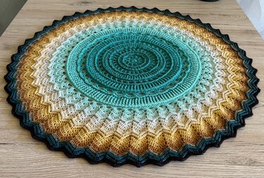 Häkelanleitung Kreisdecke Tischdecke Dopamin - Bild 12