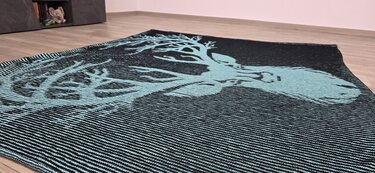 Deer, Shadow Knitting, Illusion Knitting, Motif Blanket
