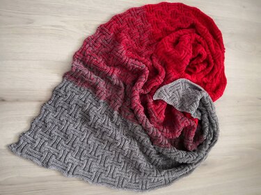 Cestino - gestricktes Tuch in 3 Formen + Babydecke / Plaid möglich - Bild 16