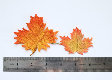 Crochet Maple leaf - Autumn Leaf Decoration Pattern - Image 3