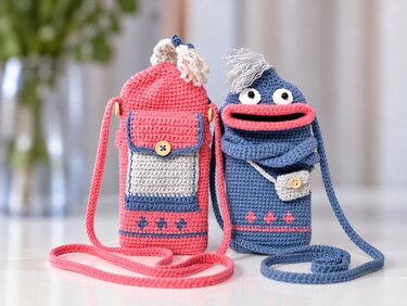 T41 Häkelanleitung. Kleine Umhängetasche. Handytasche. Kindertasche. - Bild 11