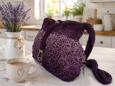 SOCK ROCK BAG - | modische Tasche gehäkelt | Sockenwolle | Bobbelwolle