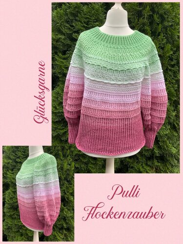 Häkelanleitung Pulli Flockenzauber - Bild 6