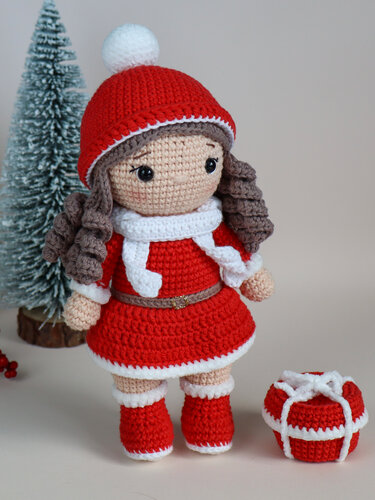 Häkelanleitung Weihnachtsmädchen Wilma - Bild 4