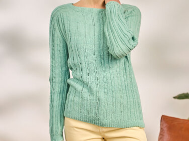 PULLI JUDITH … MIT SATTELSCHULTER GESTRICKT