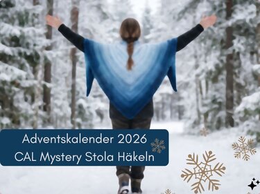 Adventskalender-CAL 2026 – Wir häkeln eine Mystery-Dreiecksstola - Bild 2