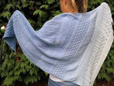 Twinkle Star - ein Stricktuch mit Sternen - Bild 9