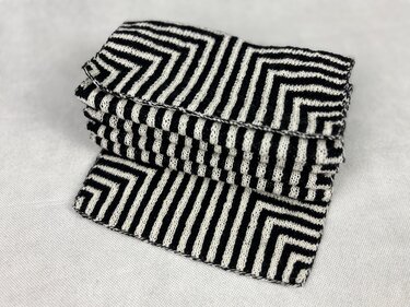 Schal «Illusion der Quadrate» - Eine Double Face Strickanleitung - Bild 8