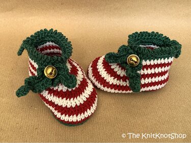 Häkelanleitung Babyschuhe Christmas - Bild 3