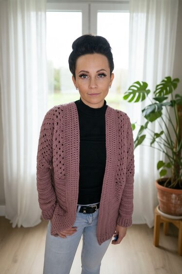 PDF Häkelanleitung Häkelcardigan HexaHug Hexagonjacke - Bild 8