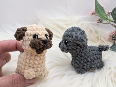Mini Pug - no sew crochet pattern by NiggyArts - Image 2