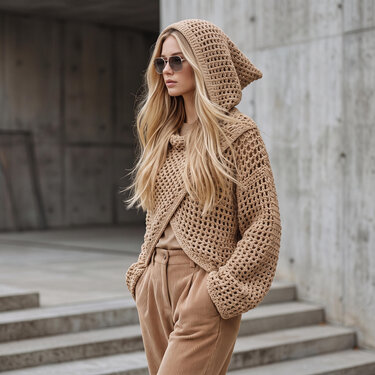 Smilla’s Crossover Crochet Hoodie No. 032