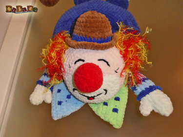Der lustige Clown, der Tür-Kranz – von Dadade - Häkeln
