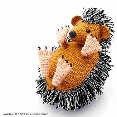 crochet pattern hedgehog Munky PDF amigurumi animal