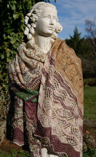 Strickanleitung Schal/Stola "So viel Heimlichkeit"