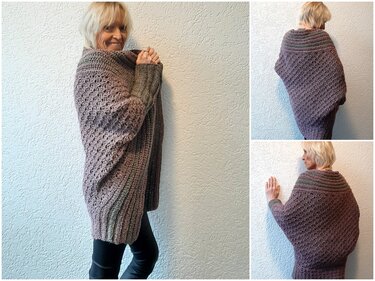 Jacke,"Relaxie", Häkeln, alle Größen!