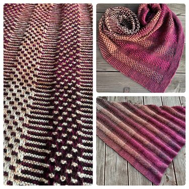 Strickanleitung Tuch Skyline of Skyscraper