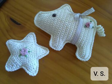 Häkelanleitung Stern 3er Set