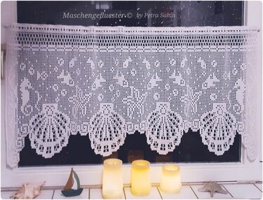 Gardine "La Mer" Häkeln / Anleitung