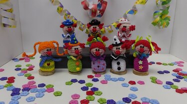 Häkelanleitung Miniclowns, die Piccolinies