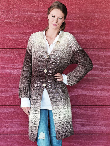 RAGLANJACKE KATY - Häkeln