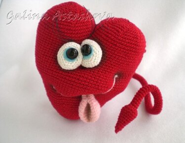 021DE Häkelanleitung Herz - Amigurumi PDF Astashova CP