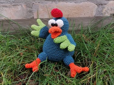 das moppelige Hähnchen- Häkelanleitung - Häkeln