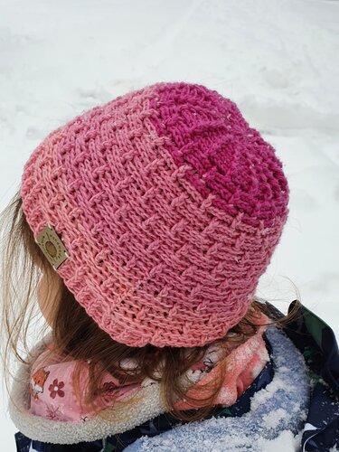 Häkelanleitung "Tracks in the snow" für eine Mütze oder Beanie