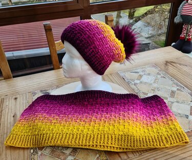 Häkelanleitung Winterset "Tracks in the snow"