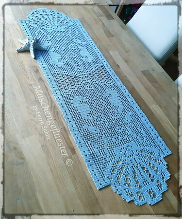 Tischläufer/Tischband " La Mer " Häkeln / Anleitung