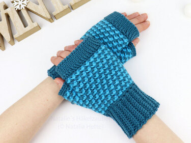 Hand gloves "Casual" (2 var., all sizes) - Crochet